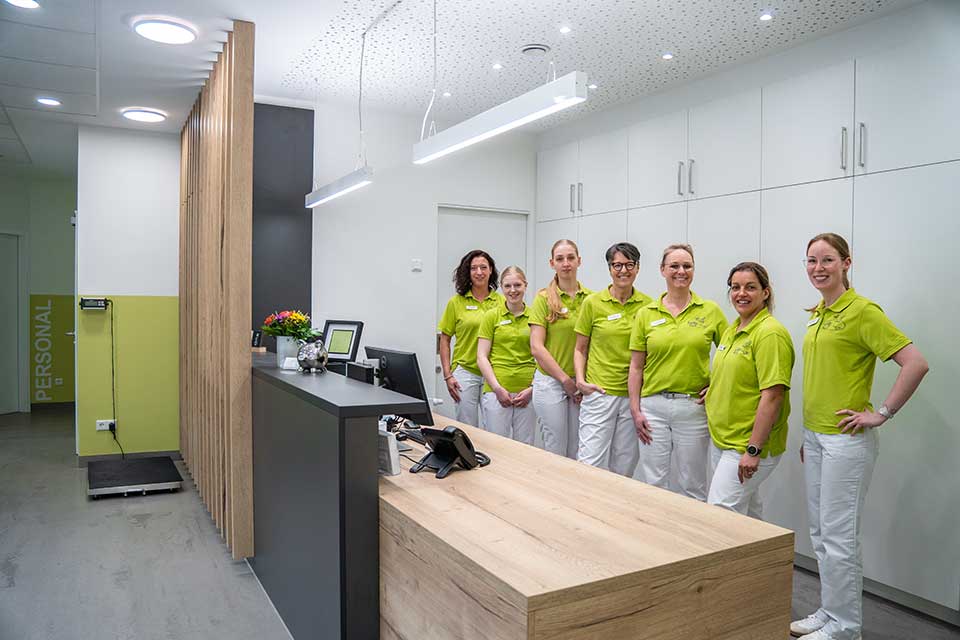 Praxisteam am Empfang